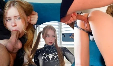Девчонка рачком встала у плиты, а сожитель сразу же жёстко трахает милашку на столе!