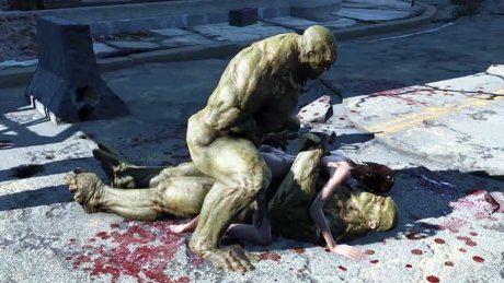 Вот это поворот! Главная героиня из Fallout 4 решила обхитрить мутантов и выжила исключительно благодаря двойному проникновению!